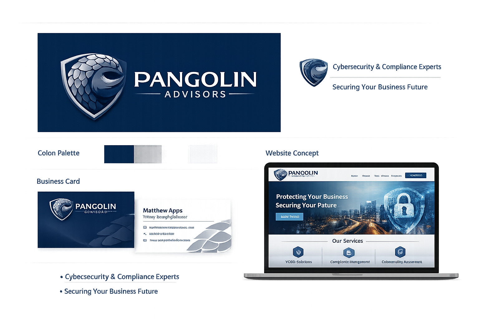 Pangolin Advisors brand identity concept